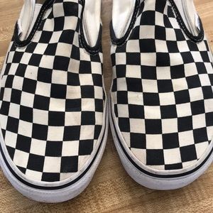 Vans slip on checkered old school